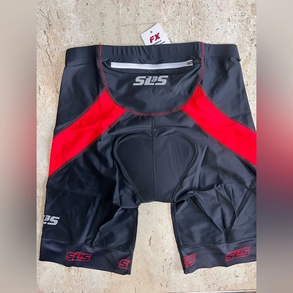 SLS3 Triathlon Shorts Mens - Padded Tri Shorts- 8” Inseam-Quick Dry Size XL